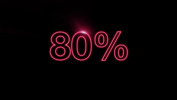 80 %